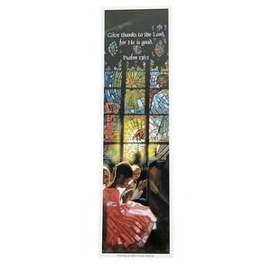 Vintage '03 Charly Palmer 4 little Girls Bookmark Black Church Antioch TCH-66478
